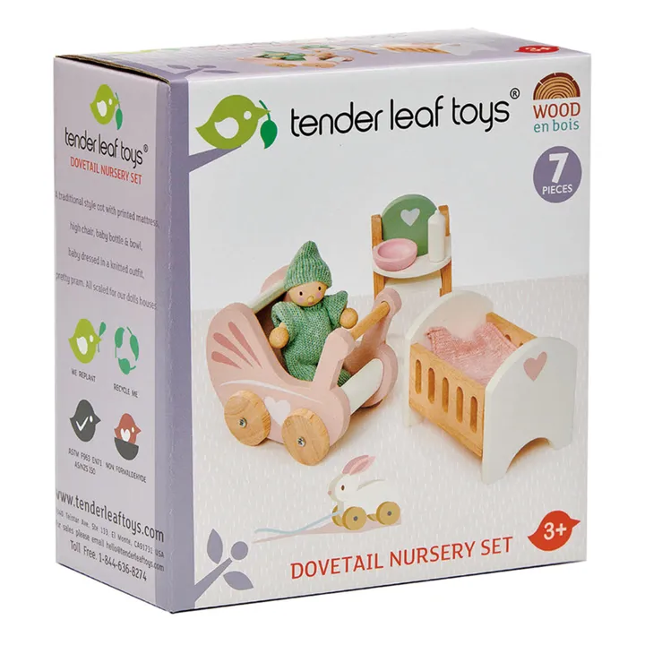 Tender Leaf Toys Chambre bébé pour maison de poupées
