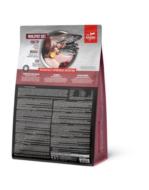 Orijen Whole Prey Adult Small Breed Kip&Kalkoen&Vis - Hondenvoer