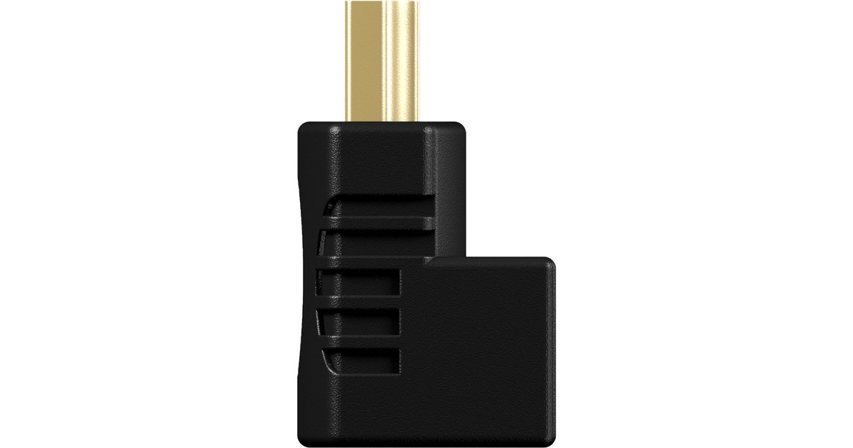ICY BOX2x HDMI hoek adapters  (Zwart, IB-CB009-1)