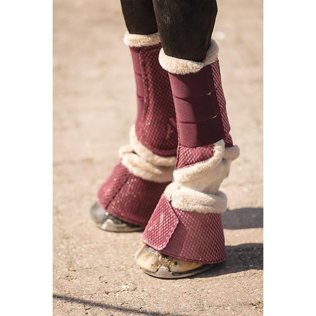 Beenbeschermers ANKY Check Velvet Donkerroze