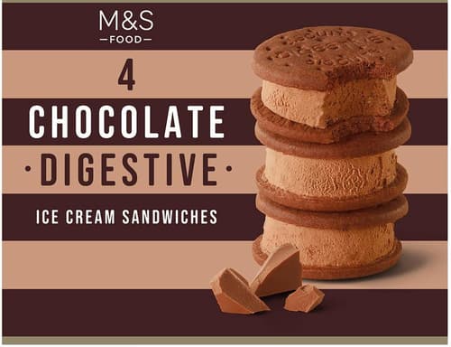 Marks & Spencer Chocolate Milk Ice Cream with Cocoa Biscuits (48%)