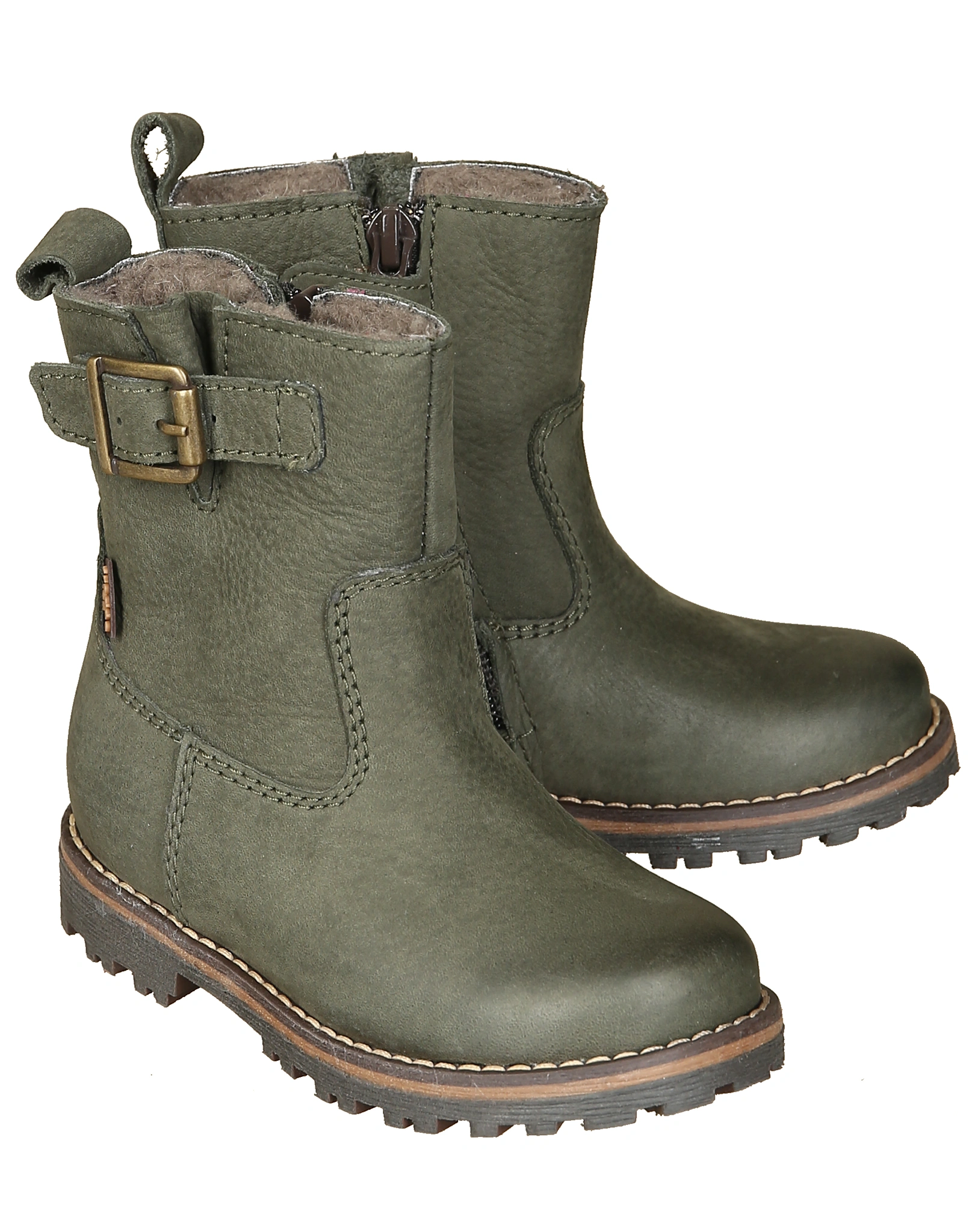 Winterstiefel MAXINE BUCKLE TEX in dark green