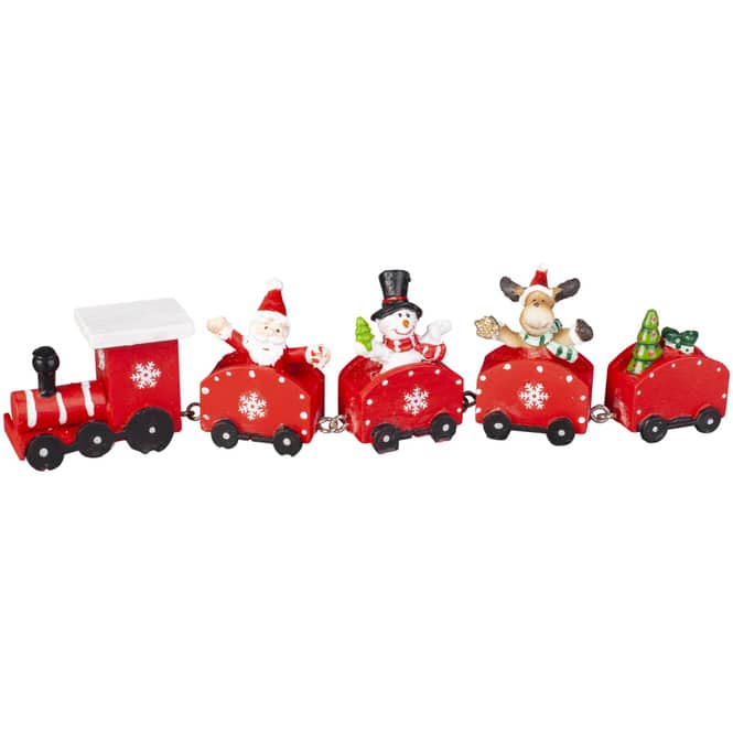 Weihnachtszug - aus Polyresin - ca. 24 x 2,5 x 5,5 cm