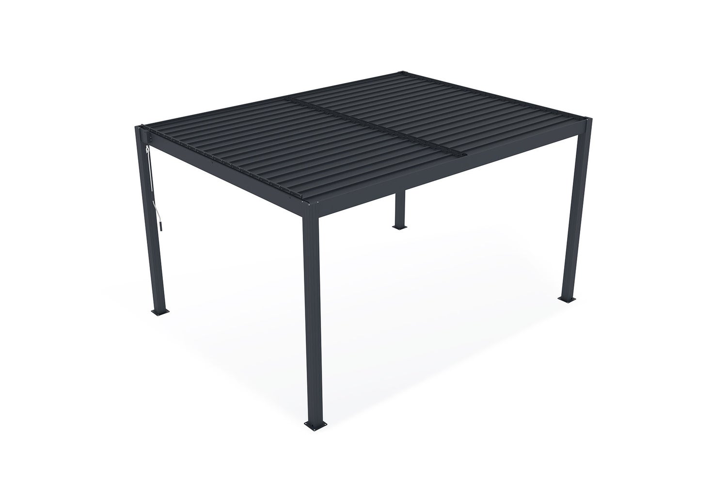 Aluminium lamellendak SANTA 400S300 antracietgrijs