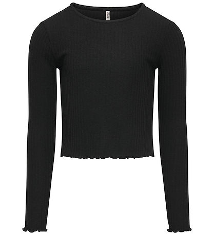Kids Only Bluse - Rib - KogNella - Noos - Schwarz