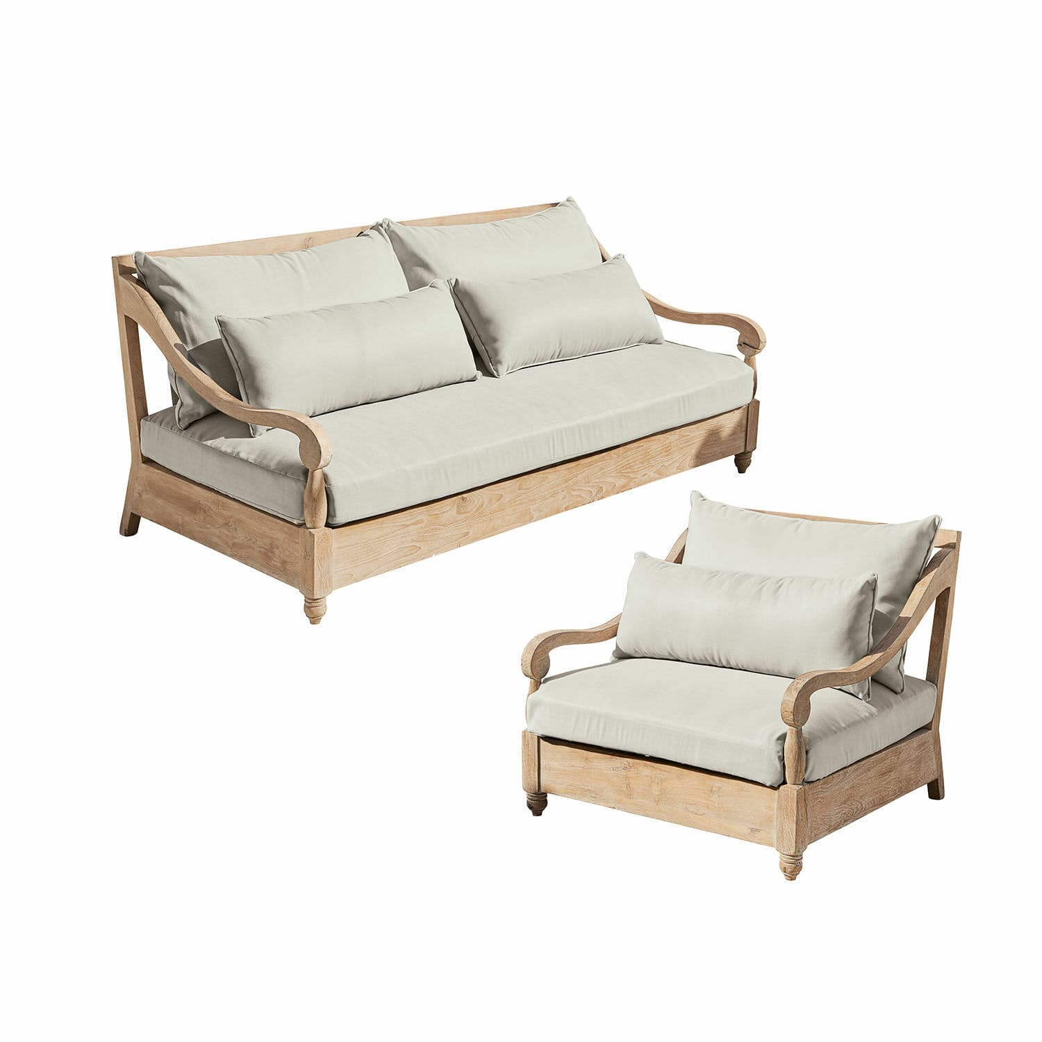 Sitzgruppe Montcassin braun/beige