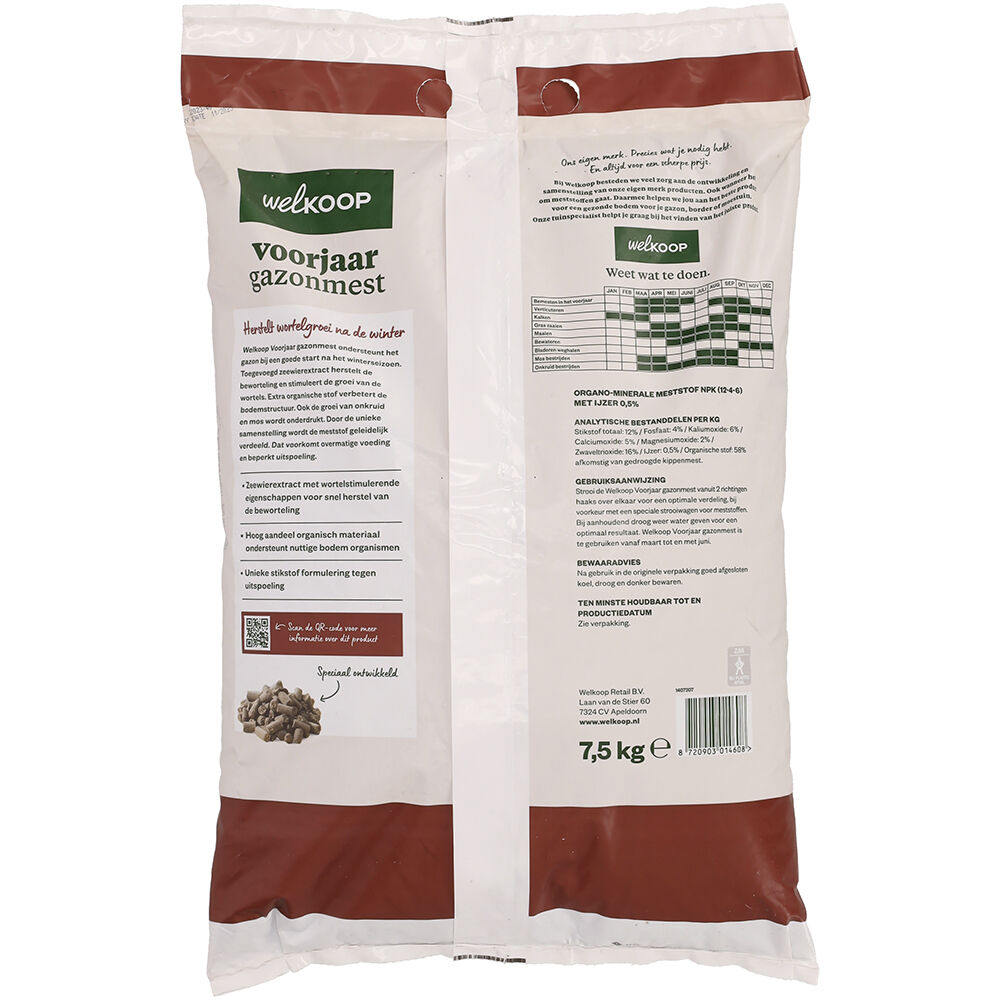 Welkoop - Voorjaar Gazonmest - 250 m2 - 7.5 Kilogram