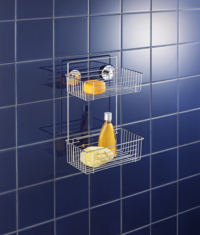WENKO VACUUM-LOC Duschregal BARI - Stahl