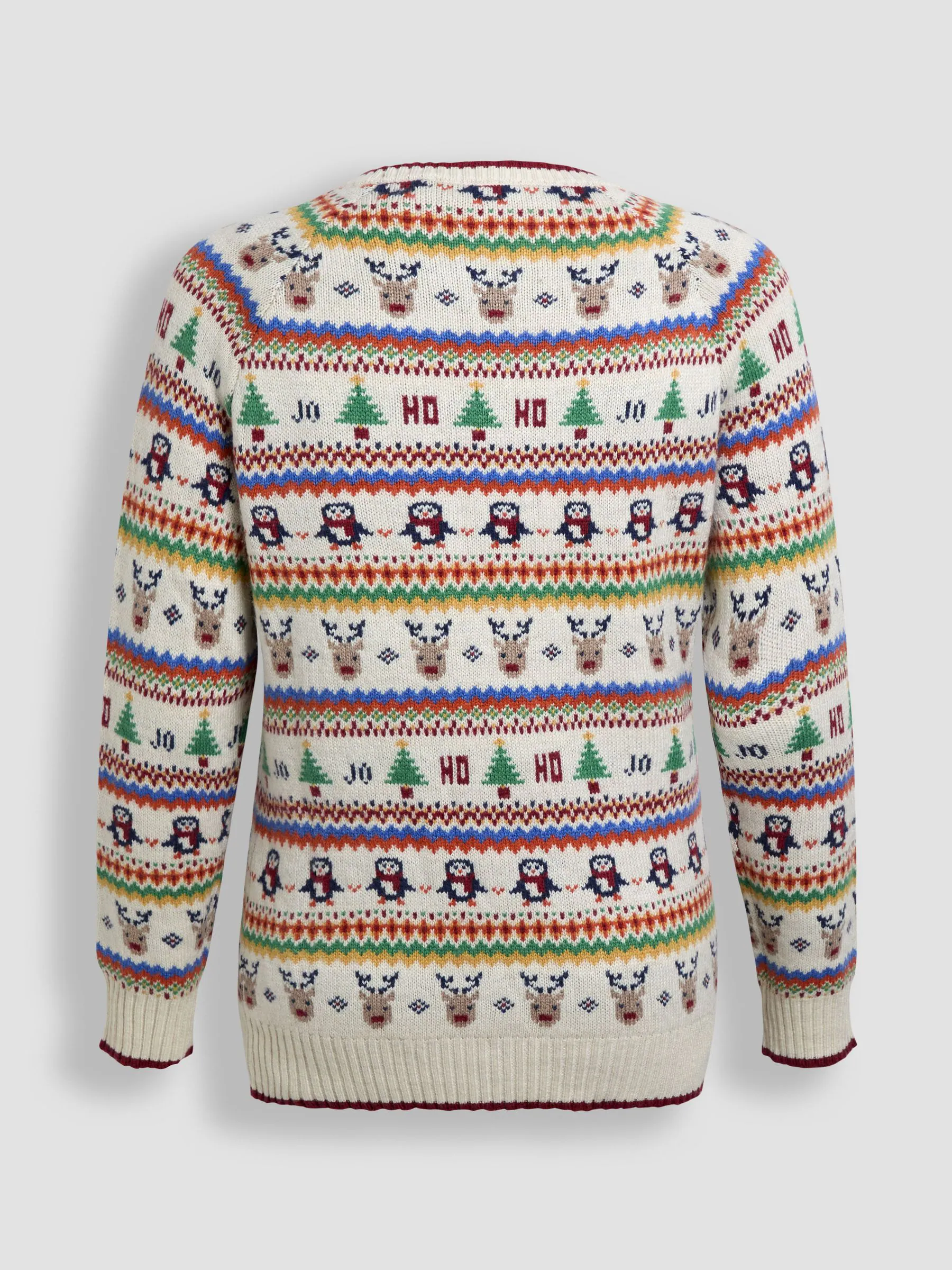 JoJo Maman Bébé - Kersttrui met fairislemotief voor dames
