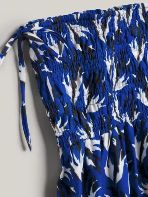 Saia longa franzida com estampa floral Tommy Hilfiger x Vacation