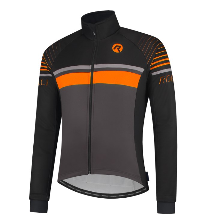 Rogelli Hero Cykeljakke - Sort / Orange