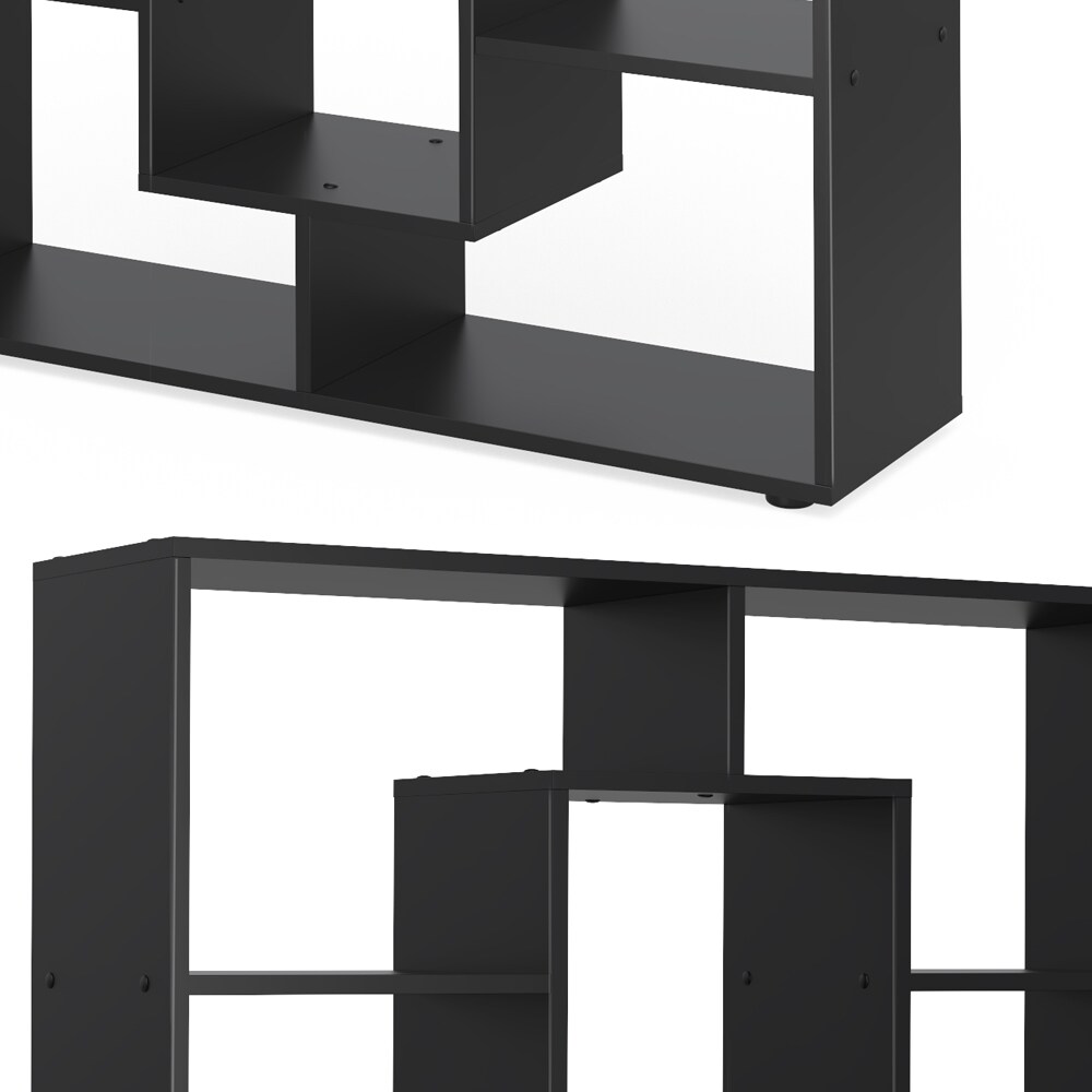 VICCO Raumteiler 11 Fächer Schwarz Bücherregal Standregal Wandregal Büroregal