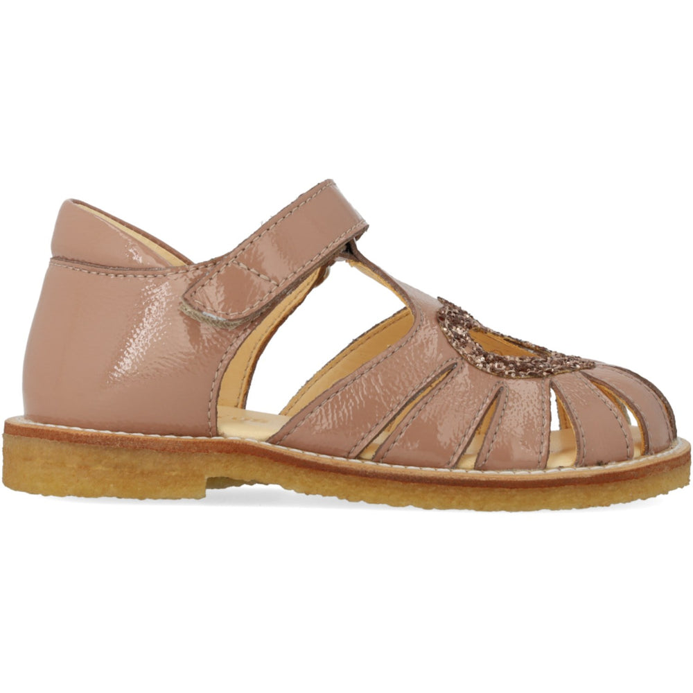 Køb Angulus Clay/Clay Glitter Hjertesandal Med Glitter Hjerte