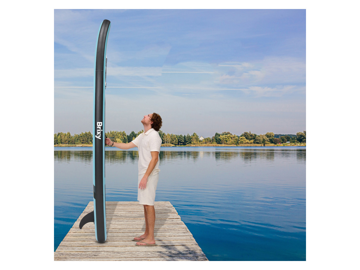 Brixy 320 cm opblaasbaar supboard - Turquise