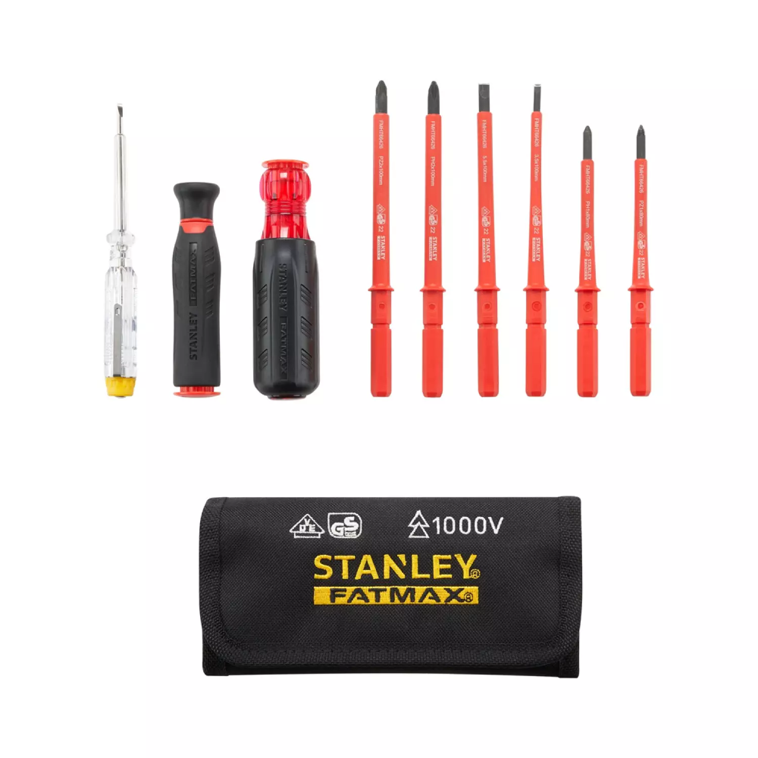 Stanley FMHT66426-0 FatMax 10-delig VDE Multi-bit Schroevendraaierset