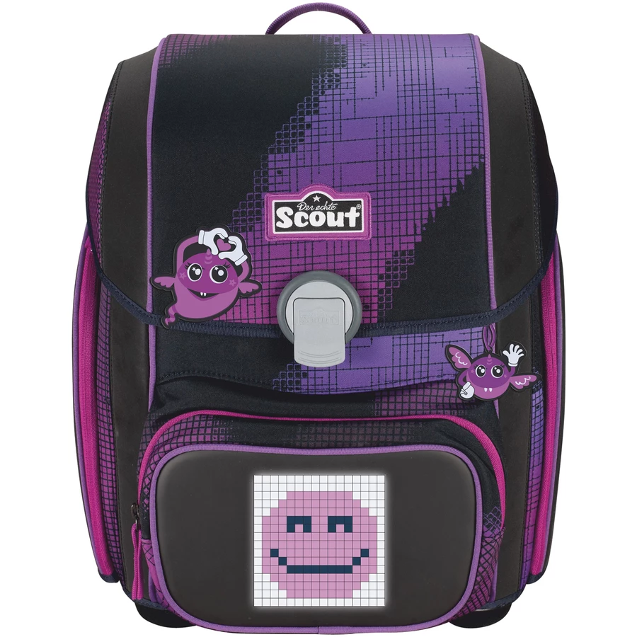 Scout Genius Exklusiv Movie Star - Schulranzen Set 5tlg. Pink Pixel