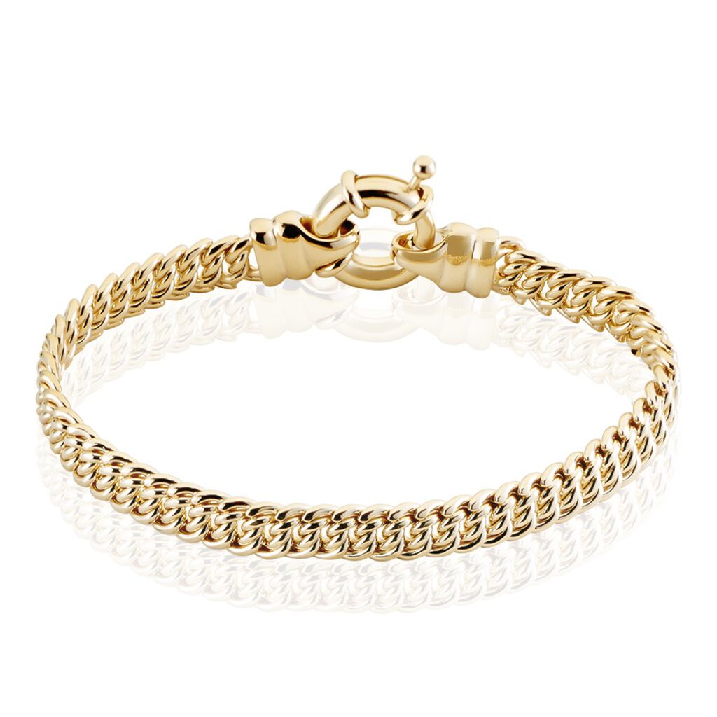 Bracelet Violette Plaqué Or Jaune