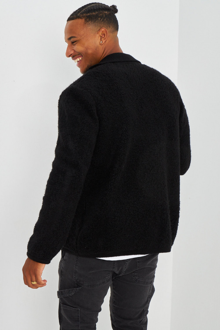 Gilet noir en laine