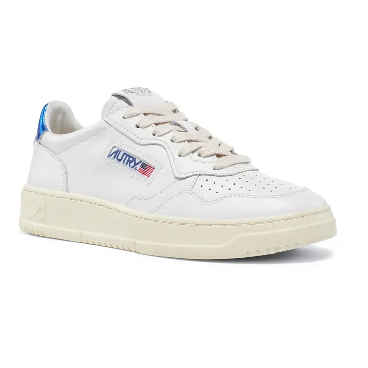 Autry Baskets Medalist Low Cuir | Bleu