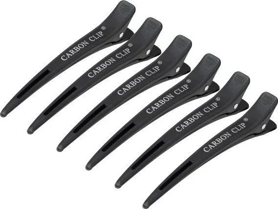 Activeshop Frisørspænder Carbon E-15 6 stk 11,5 cm sort
