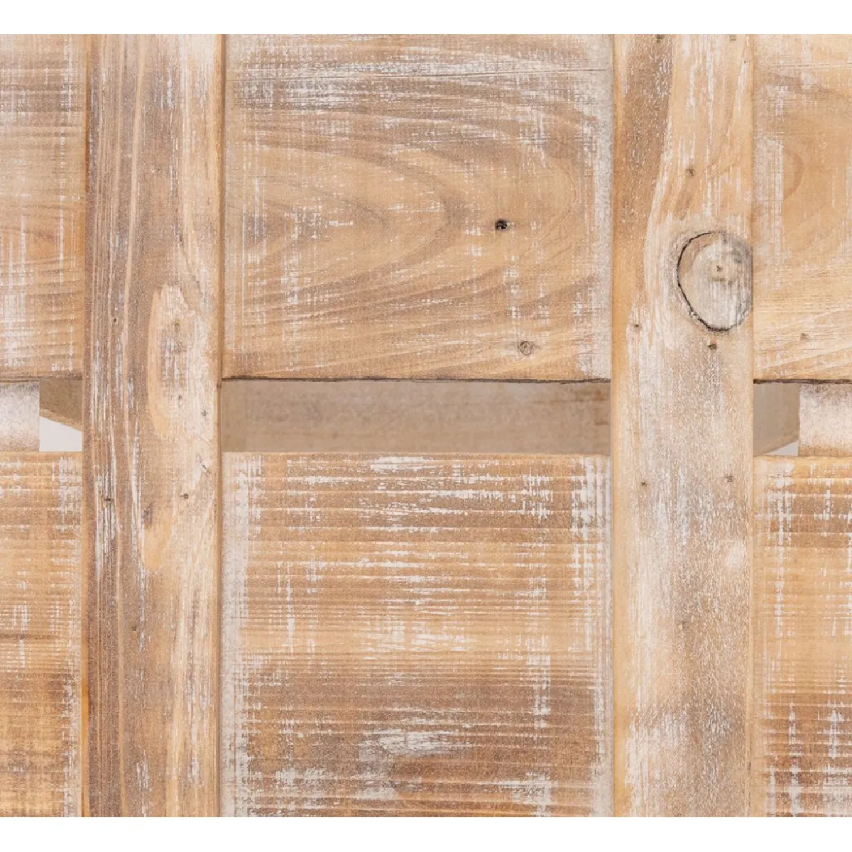 Aubry Gaspard Caisse en bois vieilli - Lot de 3