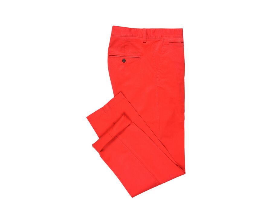 Pantalon chino homme Rouge Vif - JERRY