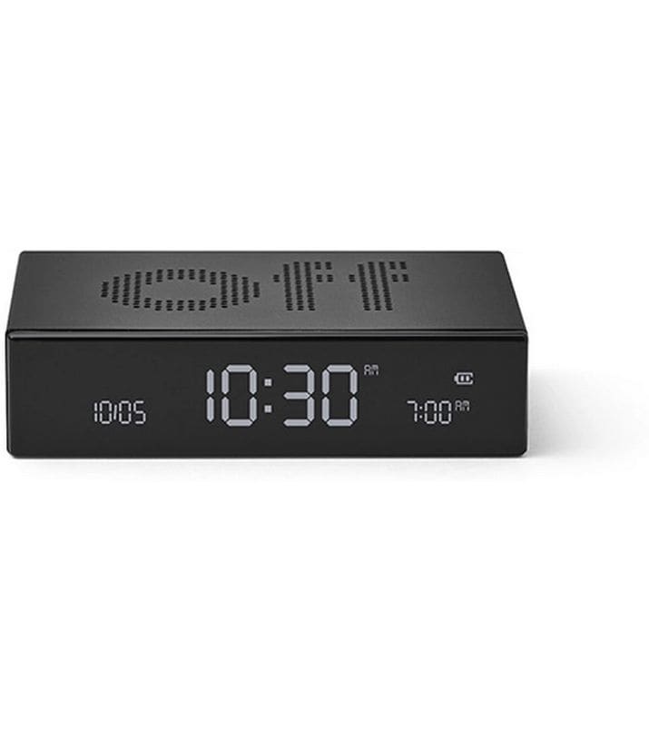 Lexon Digitalwecker Flip Premium Schwarz LCD-Wecker
