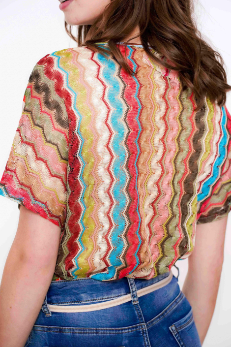 Geisha multi color dames t-shirt