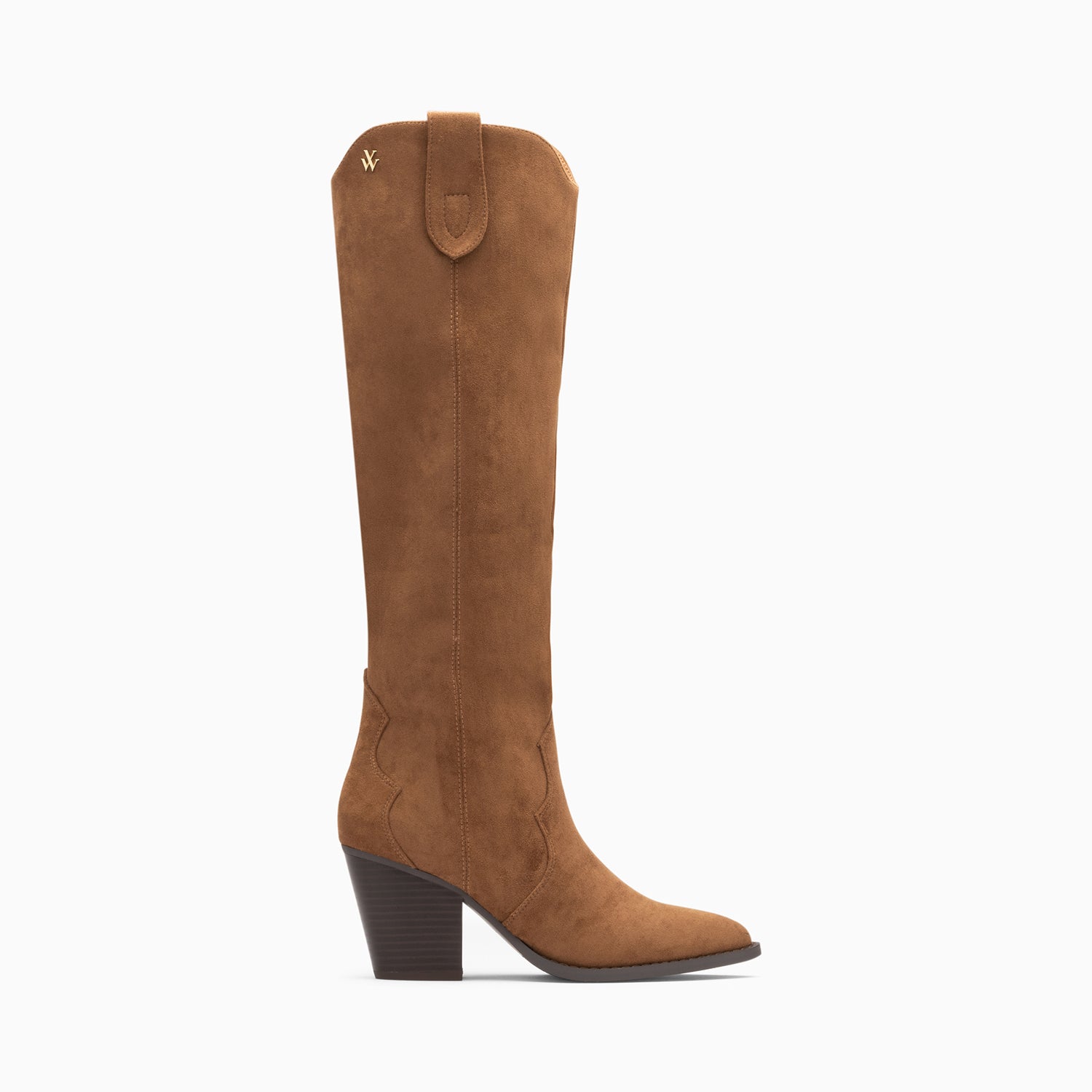 Bottes-Bottes santiags Sharon camel à talon