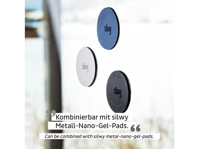 Silwy Power-Magnete 4 Stück, Silber Magnete