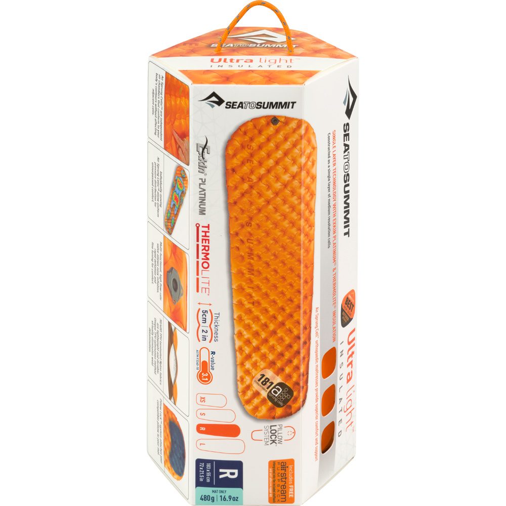 Sea to Summit UltraLight Insulated Air Isomatte Regular orange