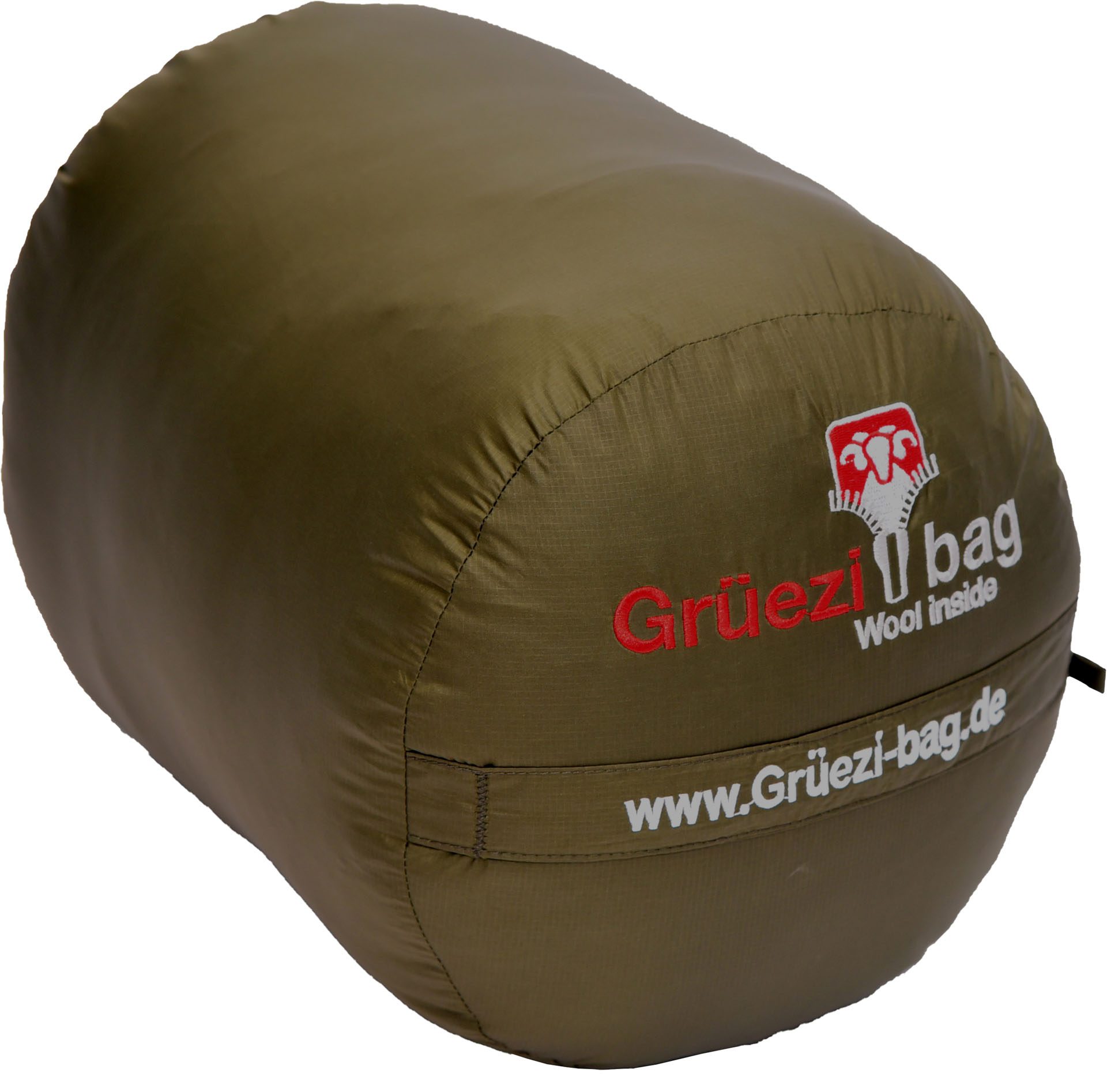 Grüezi Bag Biopod DownWool Ice CompostAble Schlafsack moss green