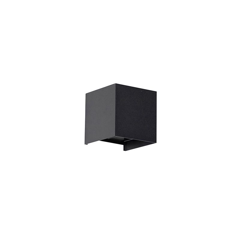 Buiten wandlamp zwart incl. LED 2-lichts IP54 - Edwin