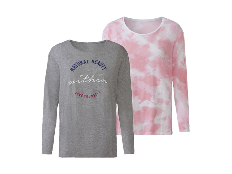 2 dames shirts met lange mouwen