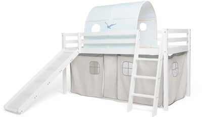 JLY ELSA Juniorseng Sklie Med Sengegardin 90x190, Hvit