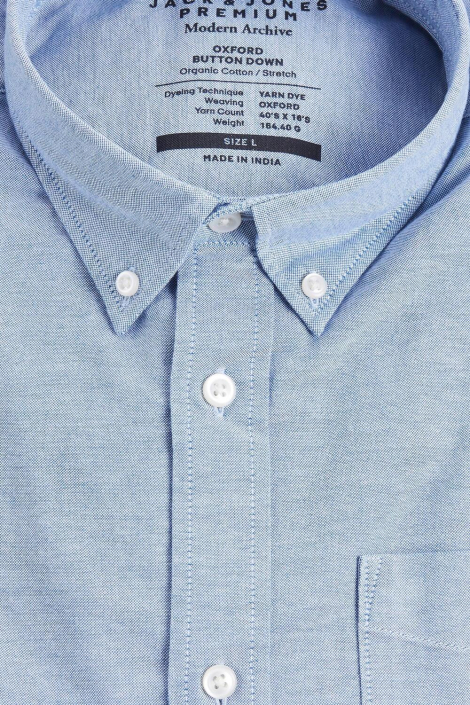 Jack & Jones blauwe heren overhemd