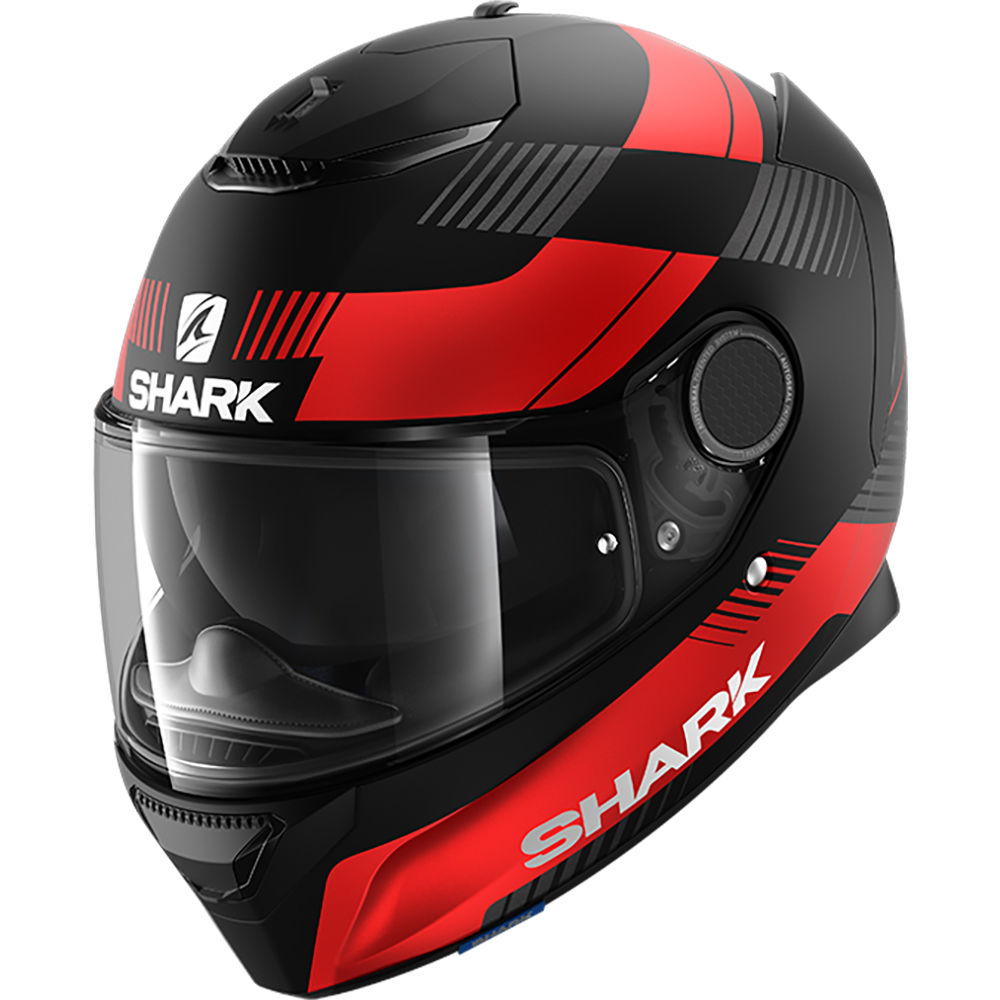 Shark - Casque Spartan Strad Noir Mat / Rouge