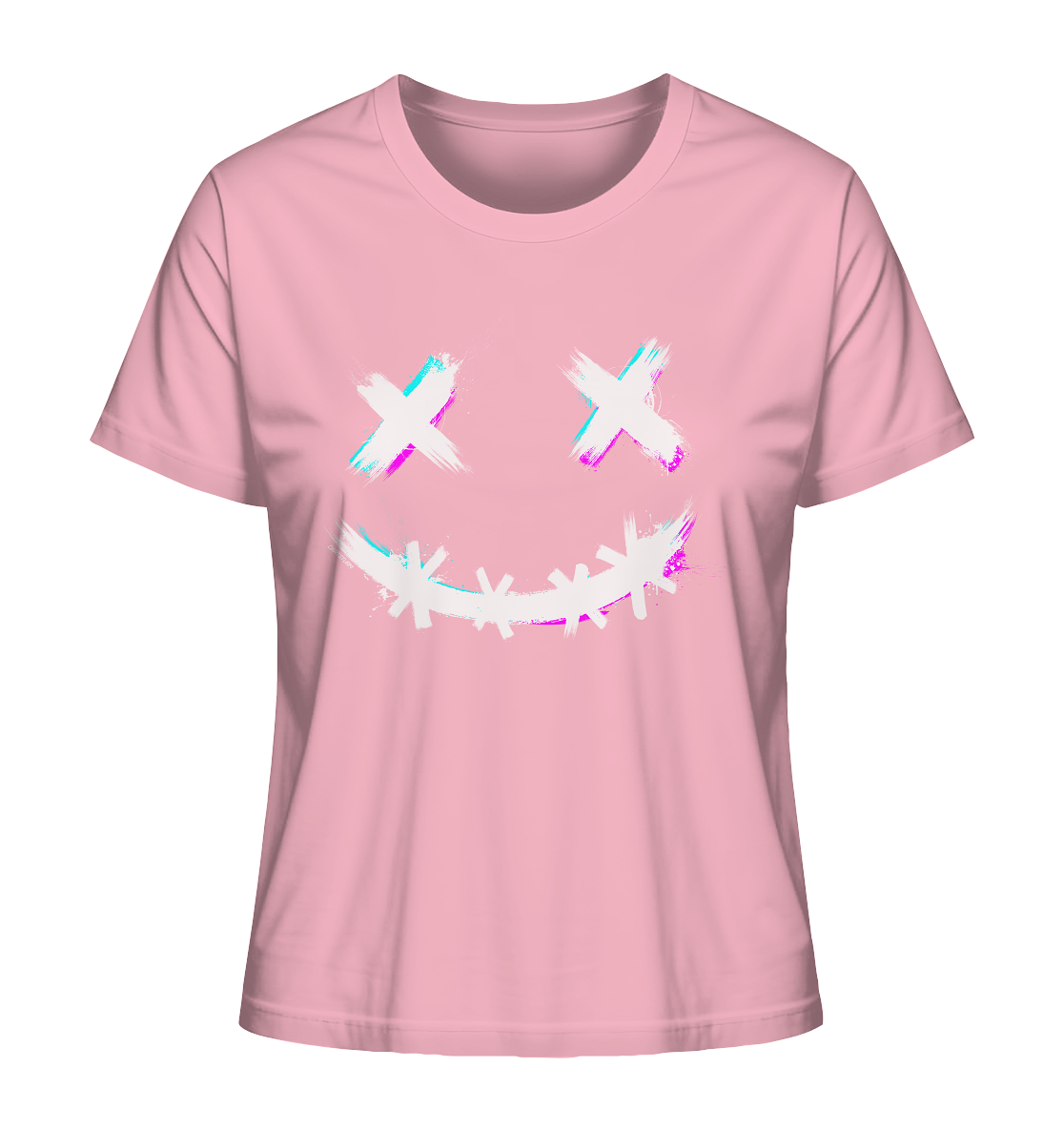 DartSturm - Scary Smile - Weiß - Ladies Organic Shirt