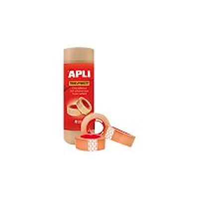 APLI - 8 Rubans de bureau - 19 mm x 33 m - transparent