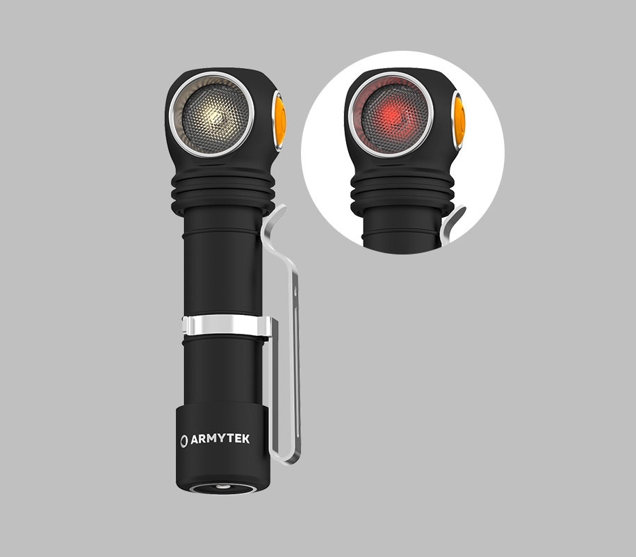 Armytek Wizard C2 WR Magnet USB Multifunktionstaschenlampe warmes Licht mit Rotlicht-Funktion