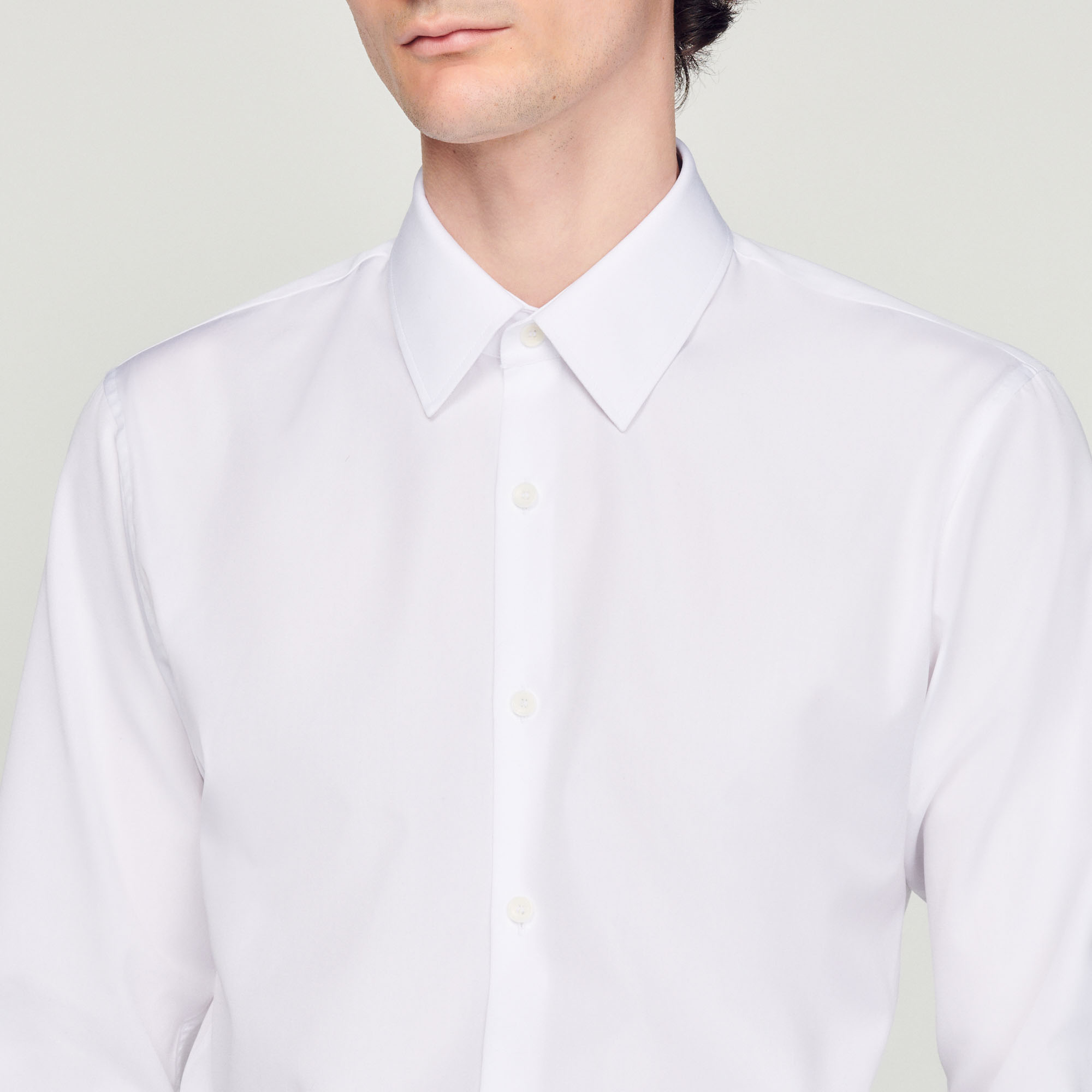 Chemise coupe classique en coton