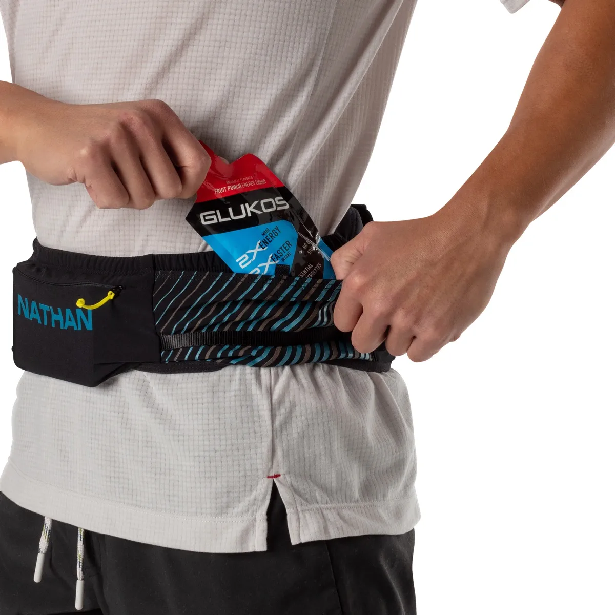 Nathan Pinnacle Series Waistpack Black/Blue Me Away