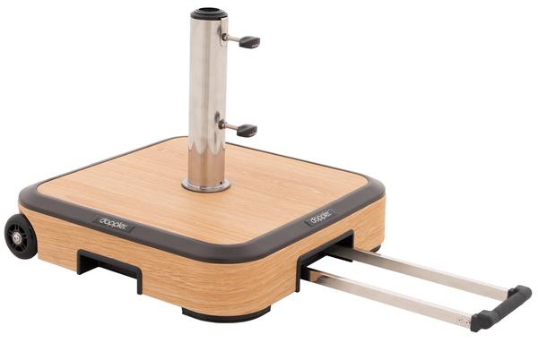 Doppler Schirmständer AluWood Trolley, 50 kg