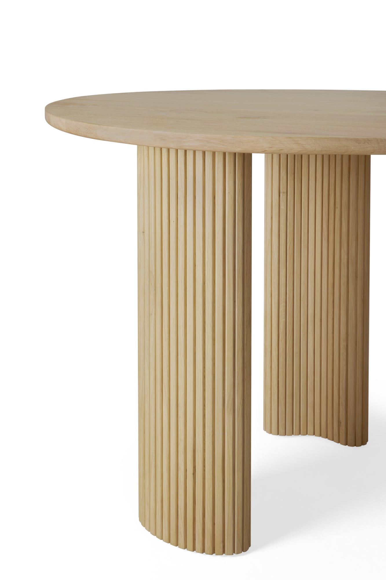 Bureau Boomerang 160 cm eiken
