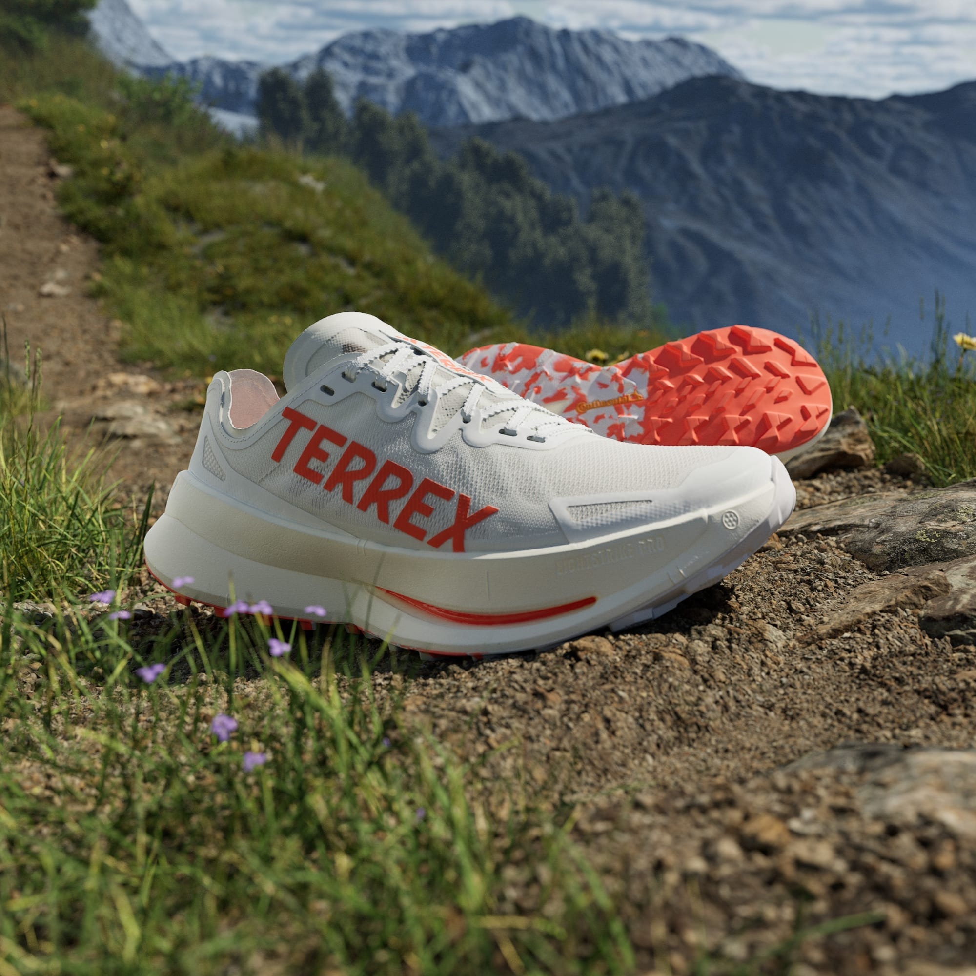 Terrex Agravic Speed Ultra Herre Cloud White/Impact Orange/Dash Grey