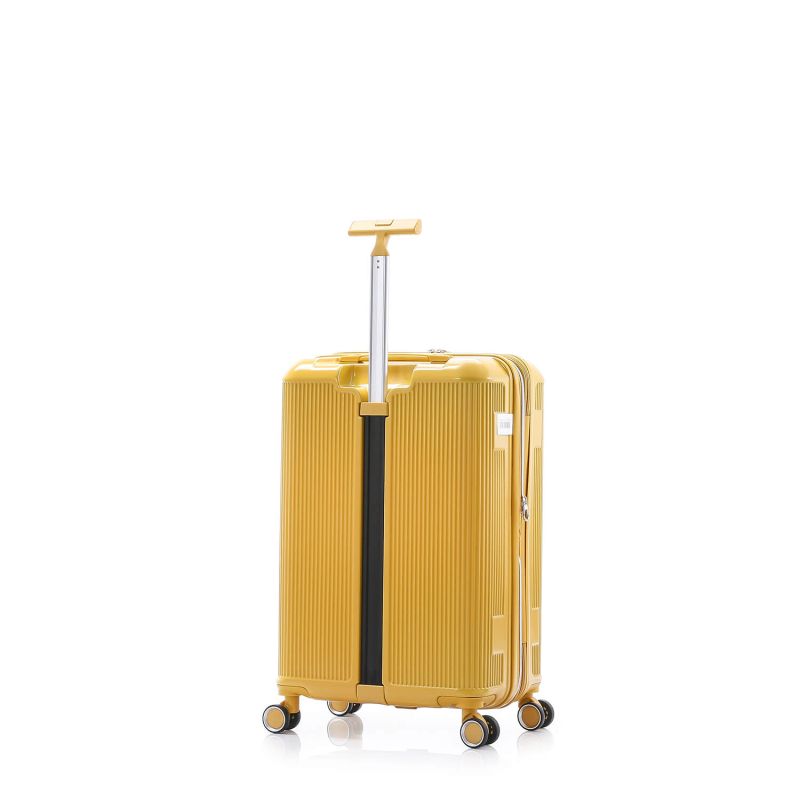 Lot de 3 valises rigides 9925 Extensibles 55, 66 et 76 cm Moutarde
