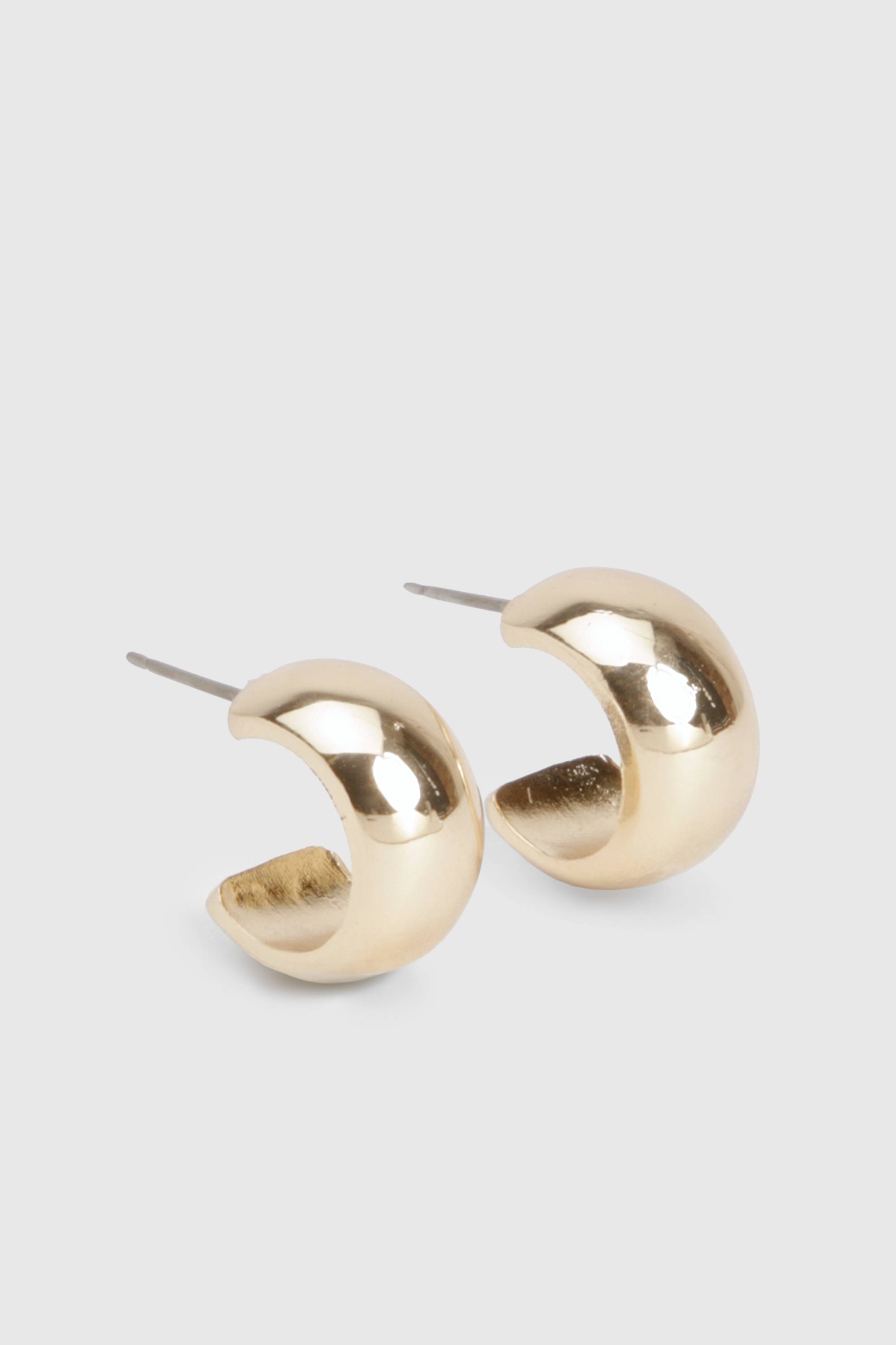 boohoo Boucles d'oreilles créoles mini en or
