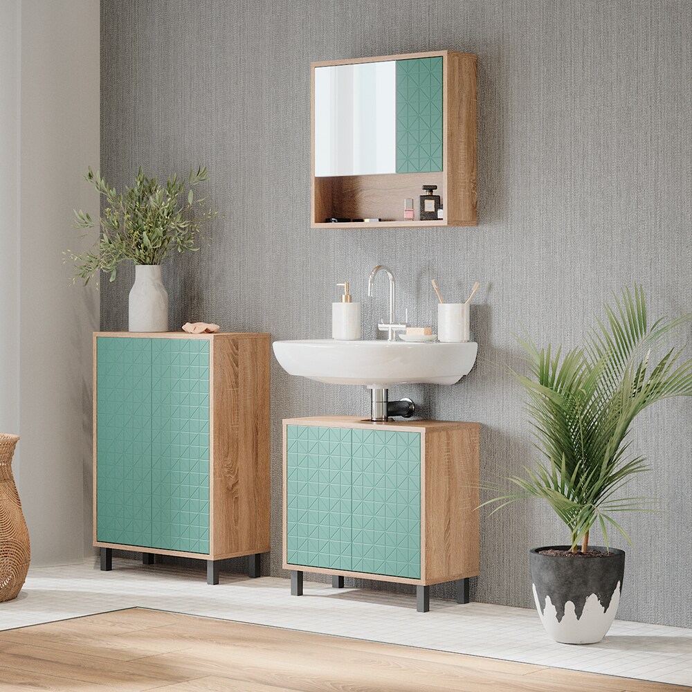 Vicco Badschrank Agasta für Badezimmer 3 Regalfächer, breiter Badezimmerschrank