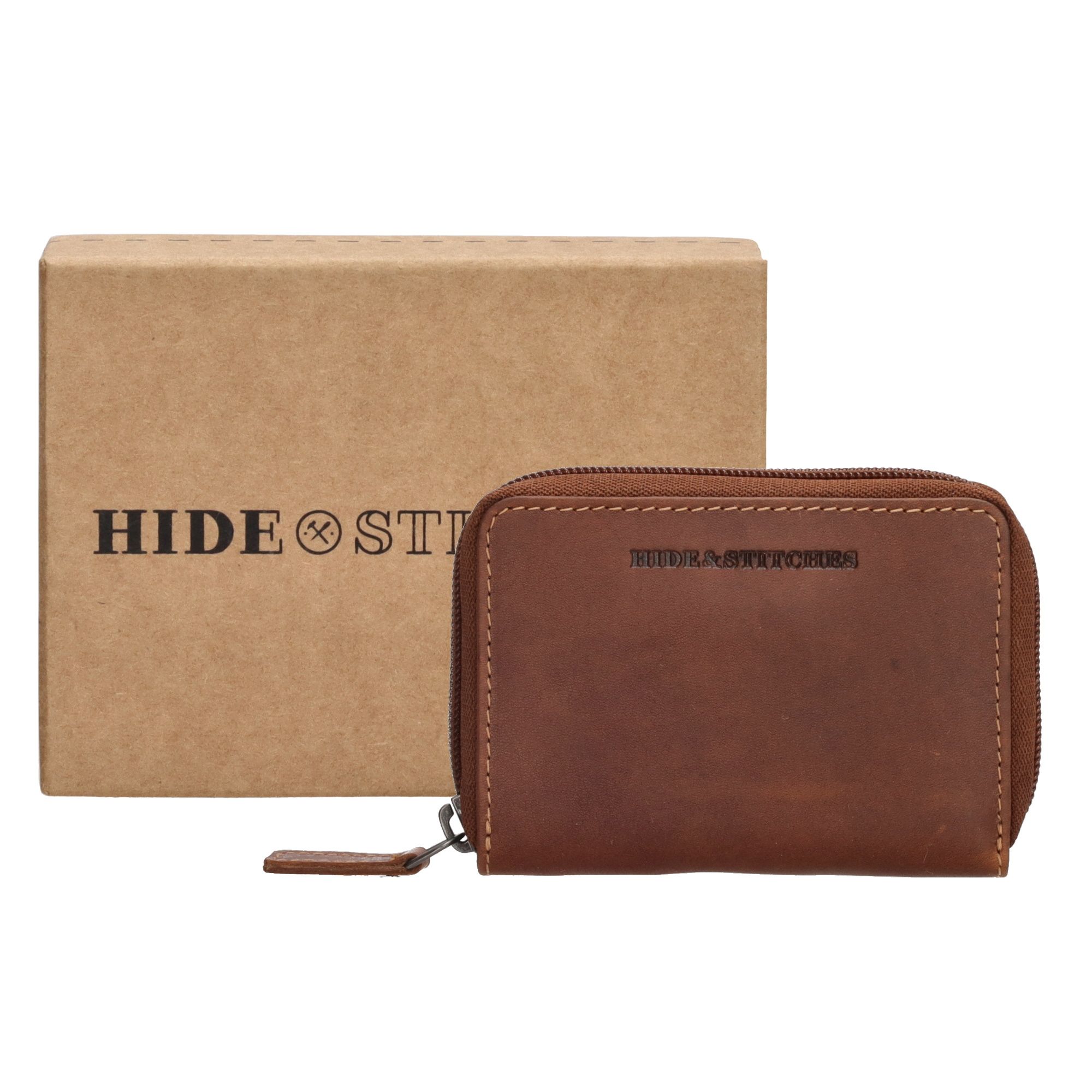 Hide & Stitches Japura Portemonnee Cognac