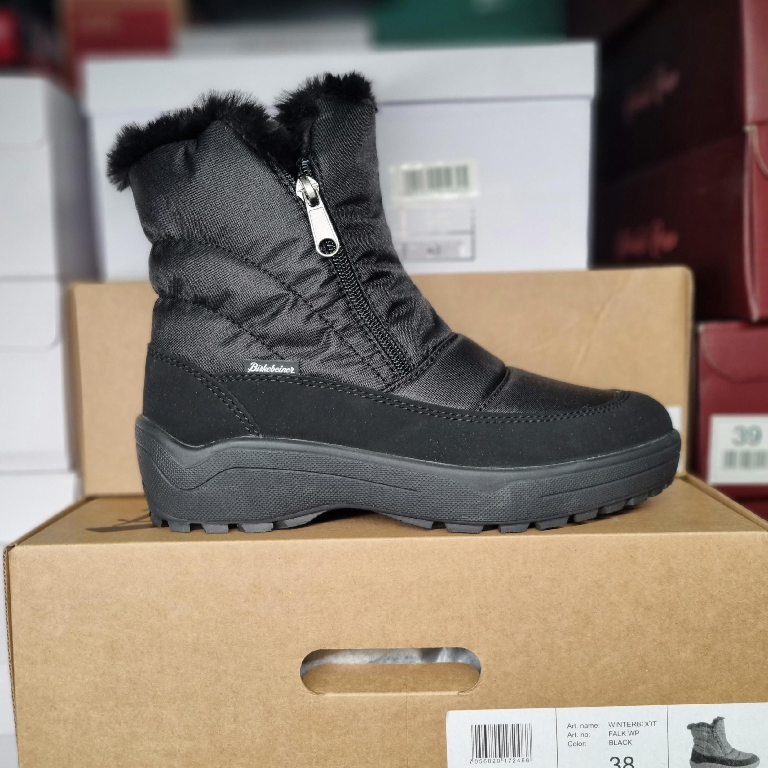 Birkebeiner - Winterboot Falk Waterproof Piggsko Black